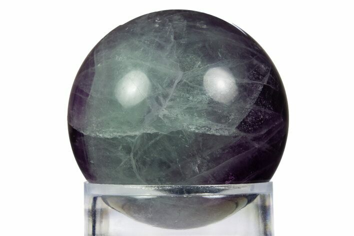 Colorful Banded Fluorite Sphere - China #319740